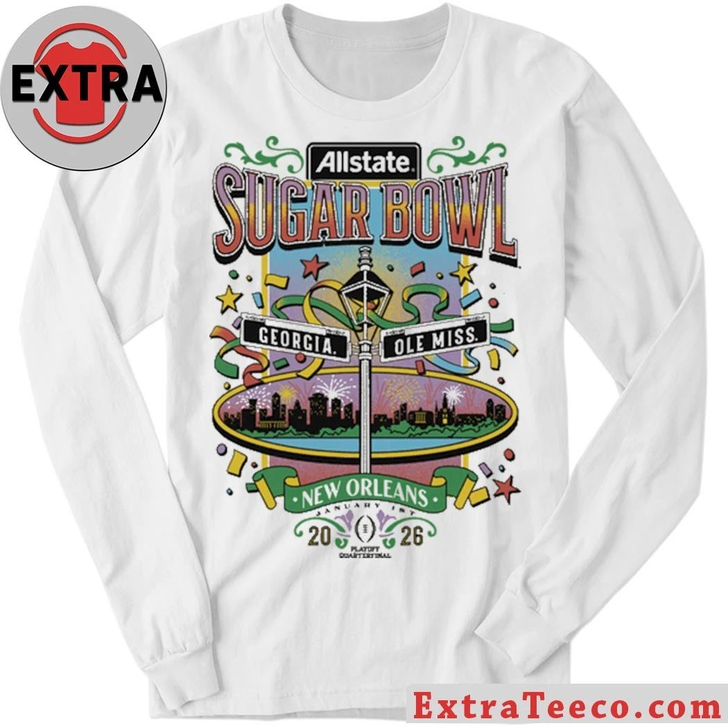 Original The Allstate Sugar Bowl will take place in January 2026 between Georgia and Ole Miss in New Orleans Shirt
