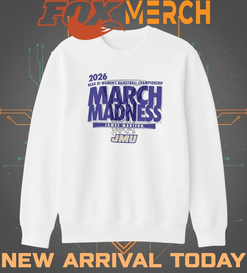James Madison Dukes 2026 NCAA DI Women’s Basketball Championship March Madness t-shirt