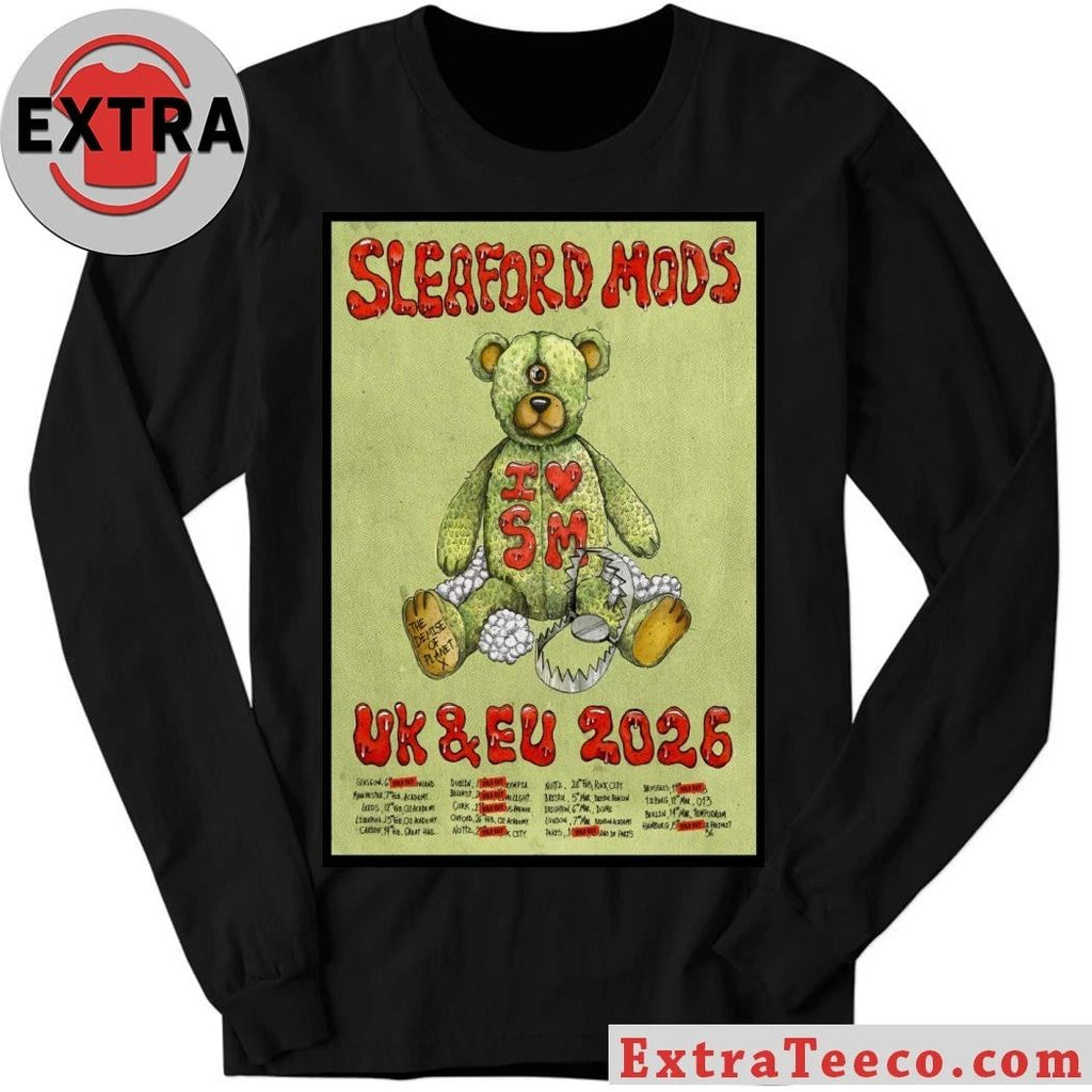 Sleaford Mods UK-EU 2026 Tour Poster T-Shirt