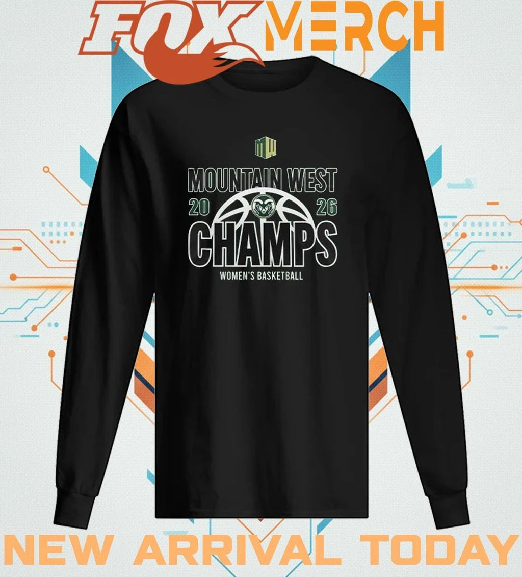 Colorado State WBB 2026 Mountain West Women’s Basketball Champions t-shirt