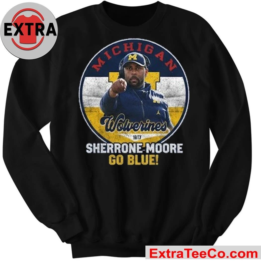 Sherrone Moore Michigan Wolverines Tee Michigan Sherrone Moore Go Blue Shirt
