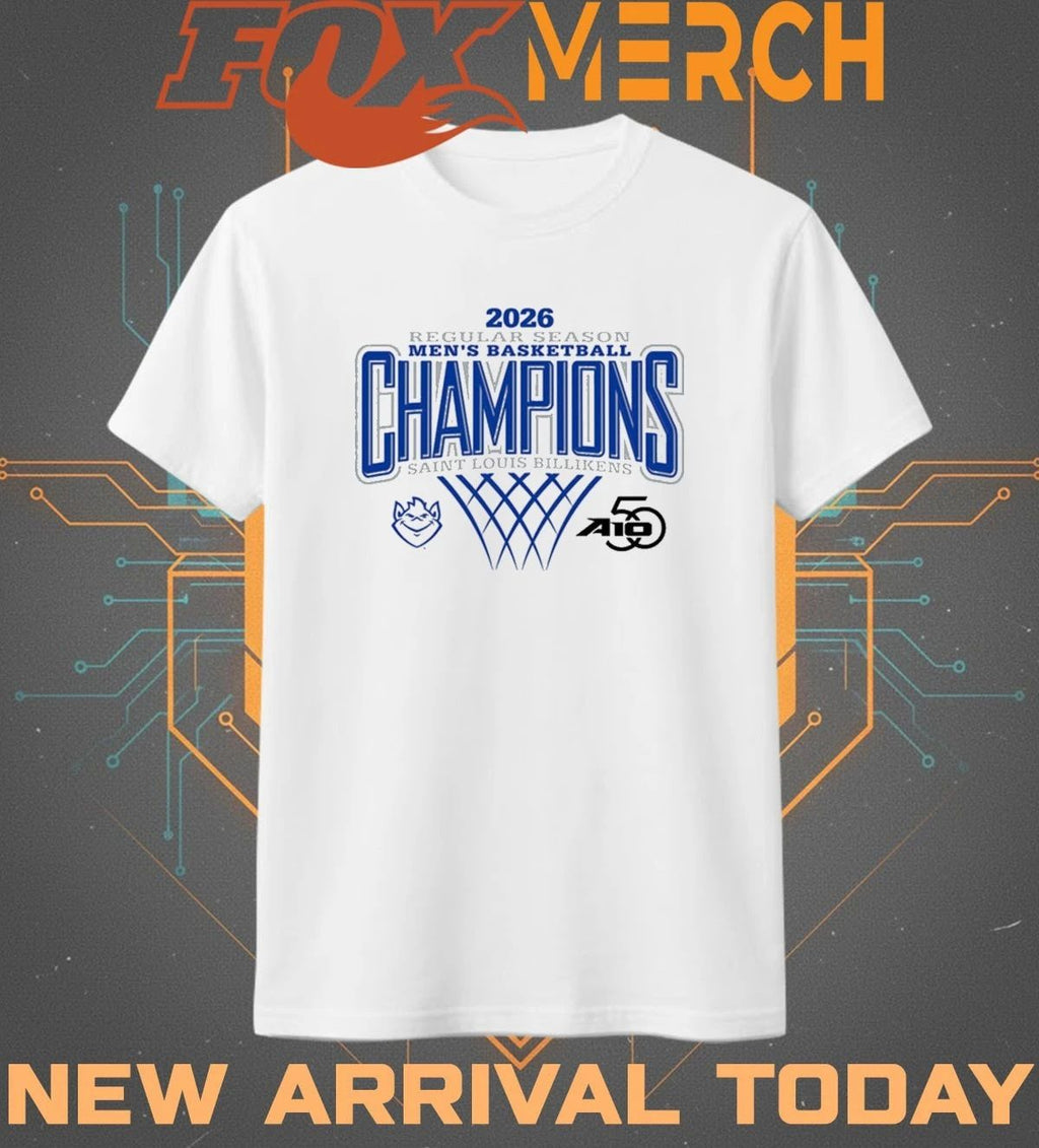 Saint Louis Billikens 2026 Atlantic 10 Men’s Basketball Regular Season Champions t-shirt