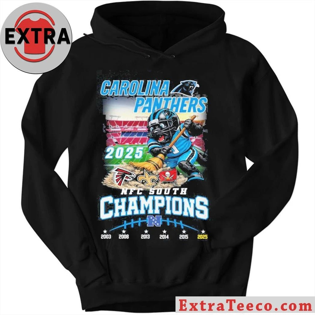 This t-shirt commemorates the Carolina Panthers football team winning the NFC South championship in 2025 Shirt