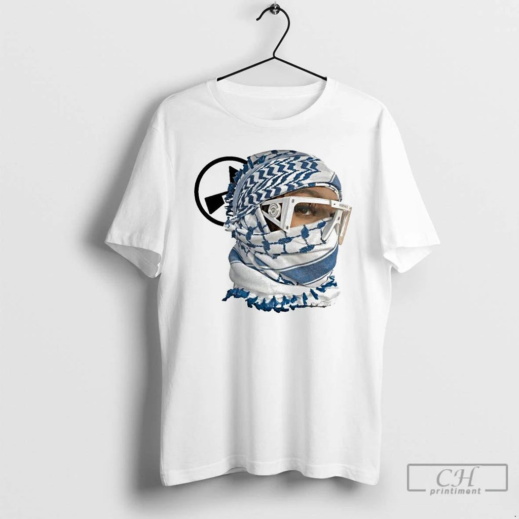 Premium Desert Scarf Girl Print Ornaments T Shirts