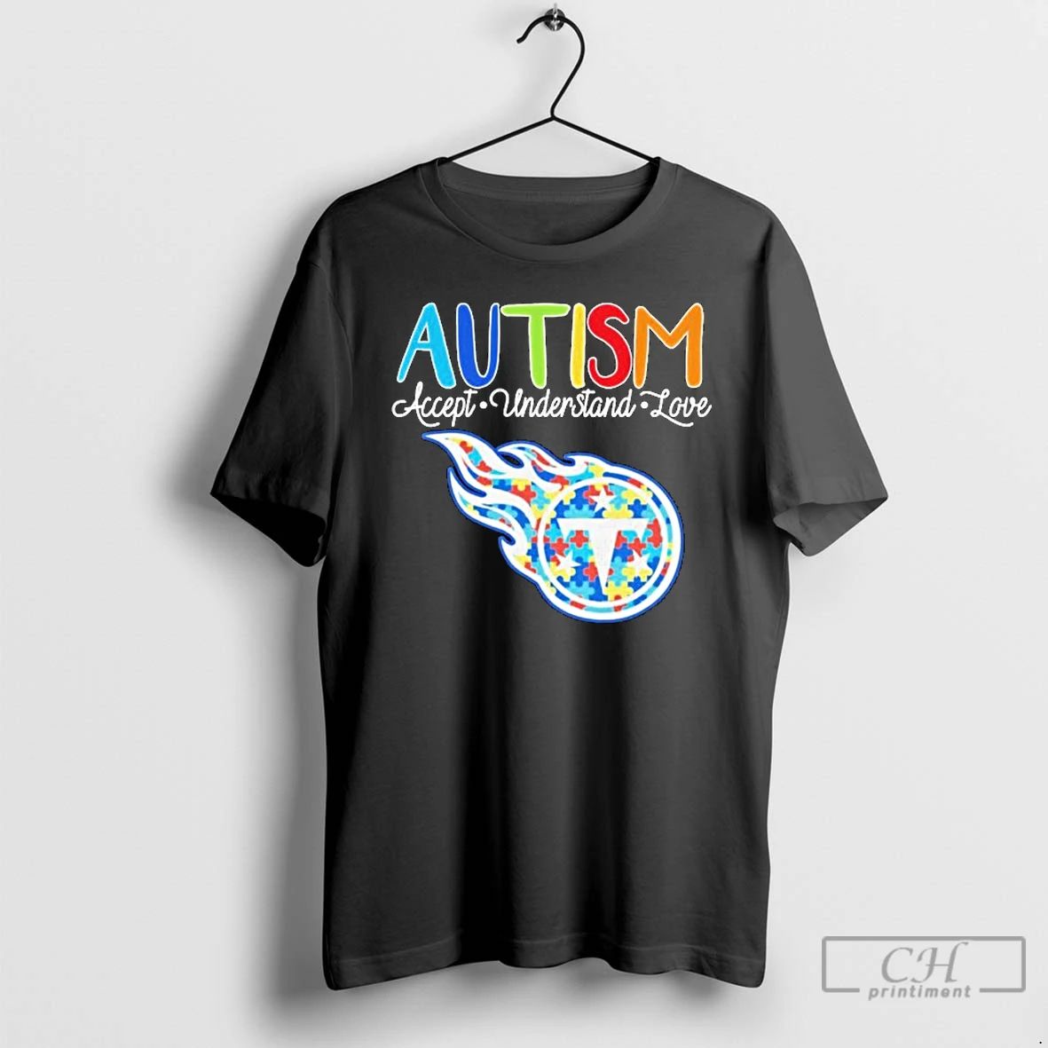 Premium Tennessee Titans Autism Accept Understand Love T Shirts