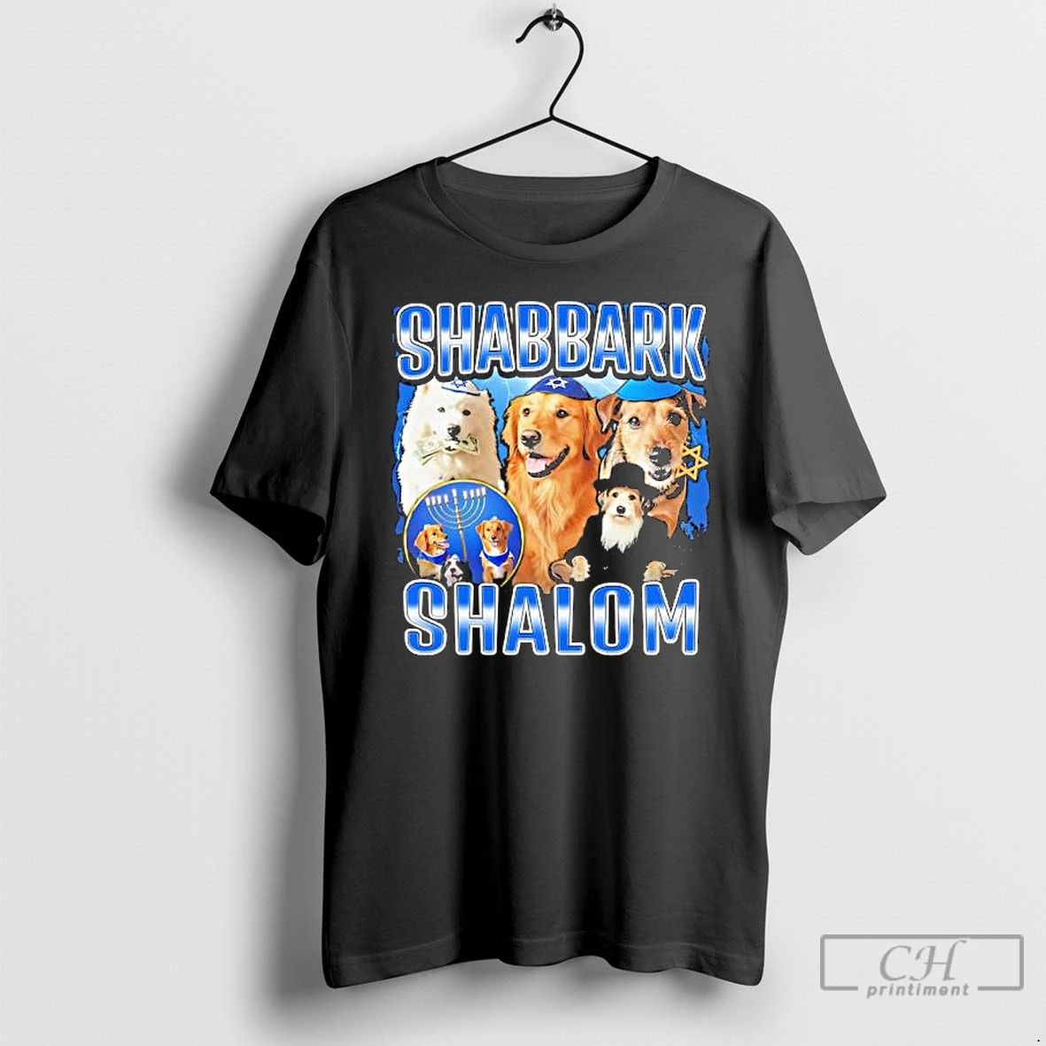 Premium Shabbark Shalom Dogs Graphic T Shirts