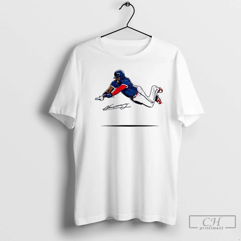 Premium Toronto Blue Jays Vladimir Guerrero Jr Flying Slide Signature T Shirts