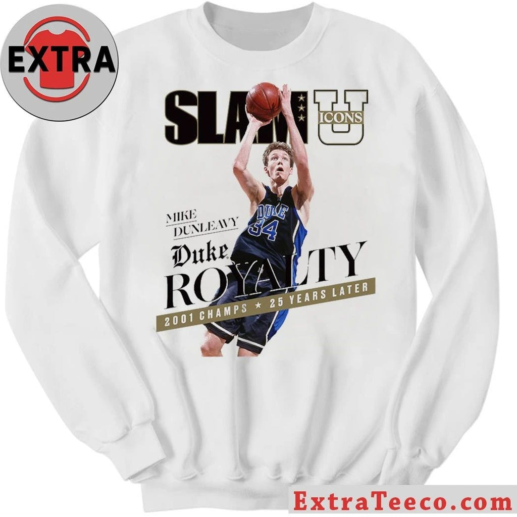 SLAM ICONS Mike Dunleavy Duke Royalty t-shirt, commemorating the 25th anniversary of the Duke basketball team’s 2001 championship