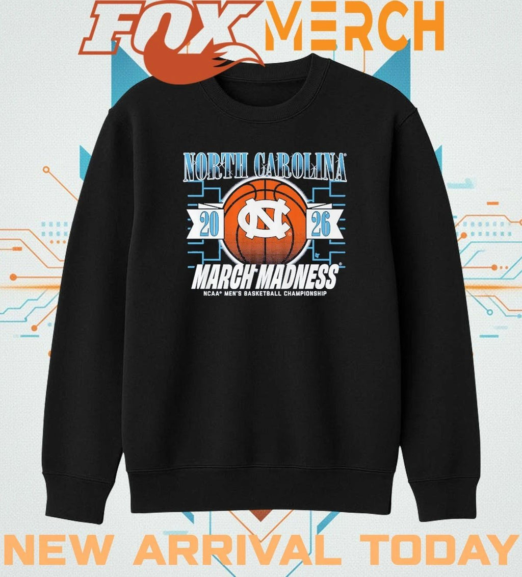UNC Tar Heels Men’s Basketball 2026 March Madness t-shirt