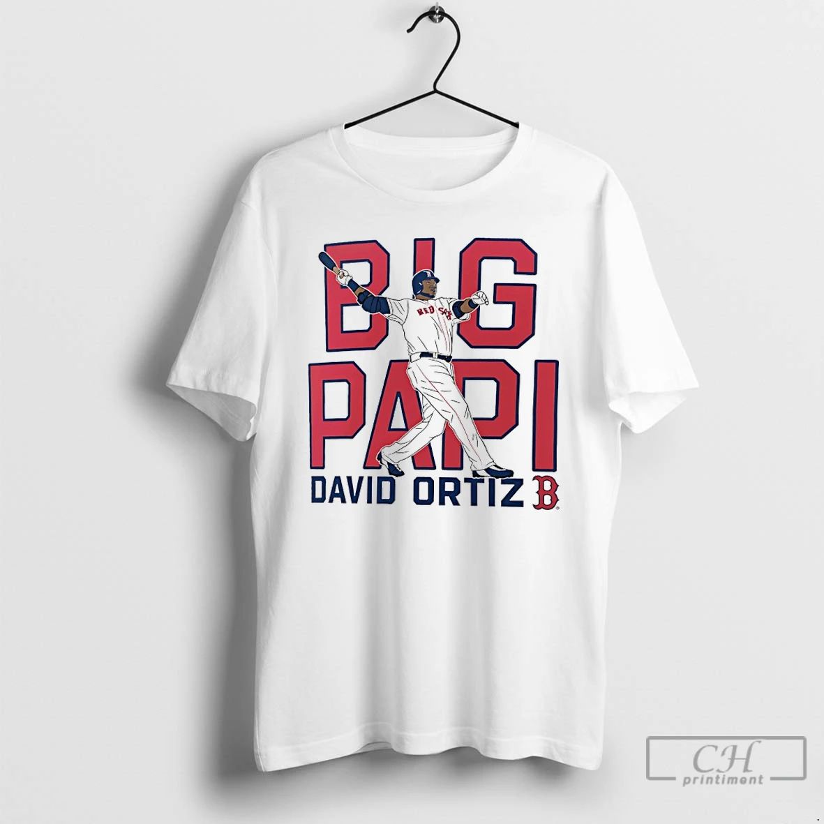 Premium Big Papi David Ortiz Boston Red Sox Cooperstown Player T Shirts