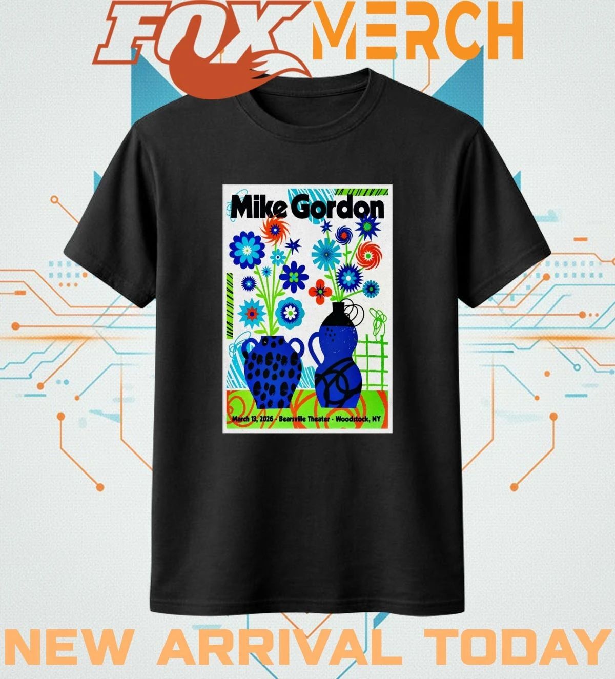 Mike Gordon march 13 2026 In Woodstock NY poster t-shirt
