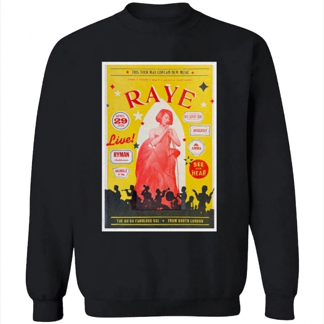 Ryman Auditorium RAYE Apr 29 2026 Poster Shirt