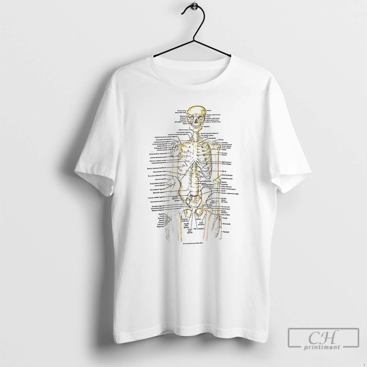 Premium Anatomical Skeleton Chart T Shirts