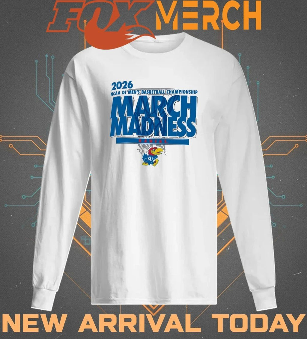 Kansas Jayhawks 2026 NCAA DI Men’s Basketball Championship March Madness t-shirt