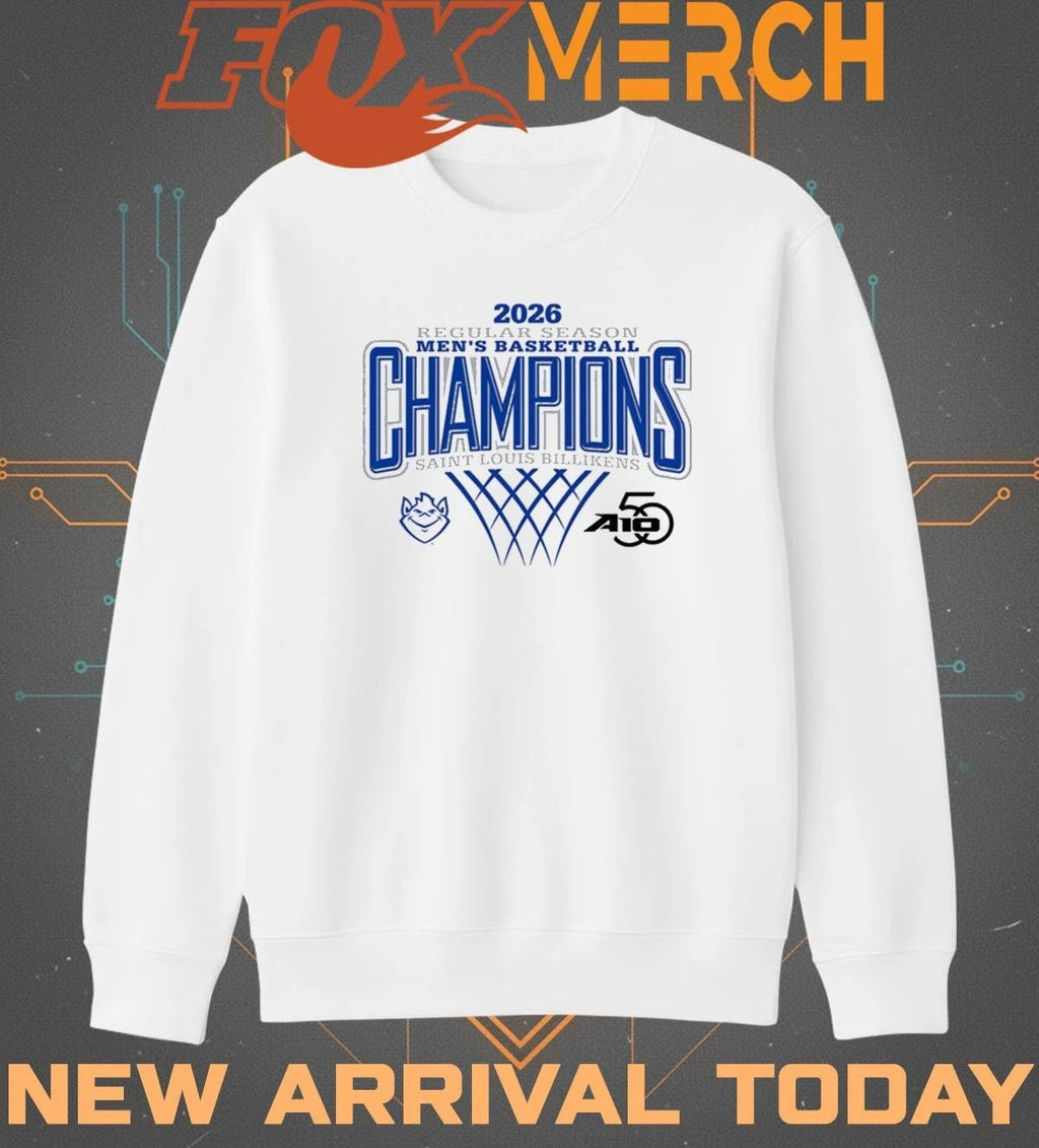 Saint Louis Billikens 2026 Atlantic 10 Men’s Basketball Regular Season Champions t-shirt