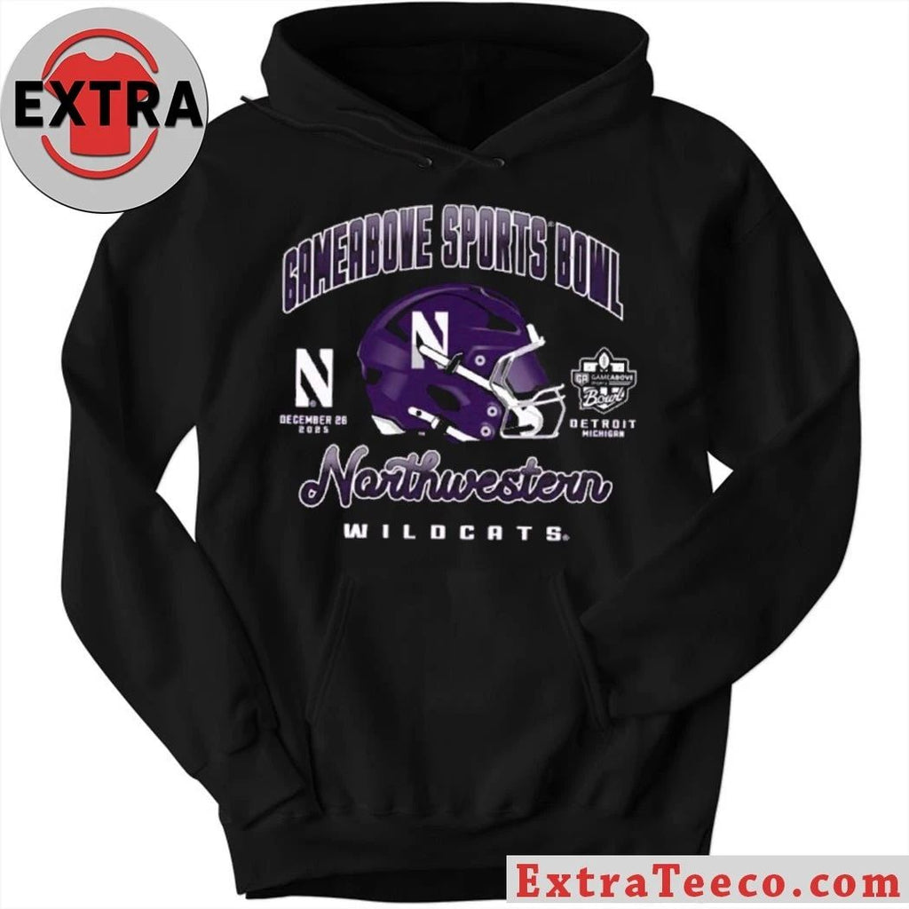Northwestern Wildcats 2025 GameAbove Sports Bowl GameAbove Sports Bowl December 26, 2025 Ford Field in Detroit, Michigan, USA Shirt