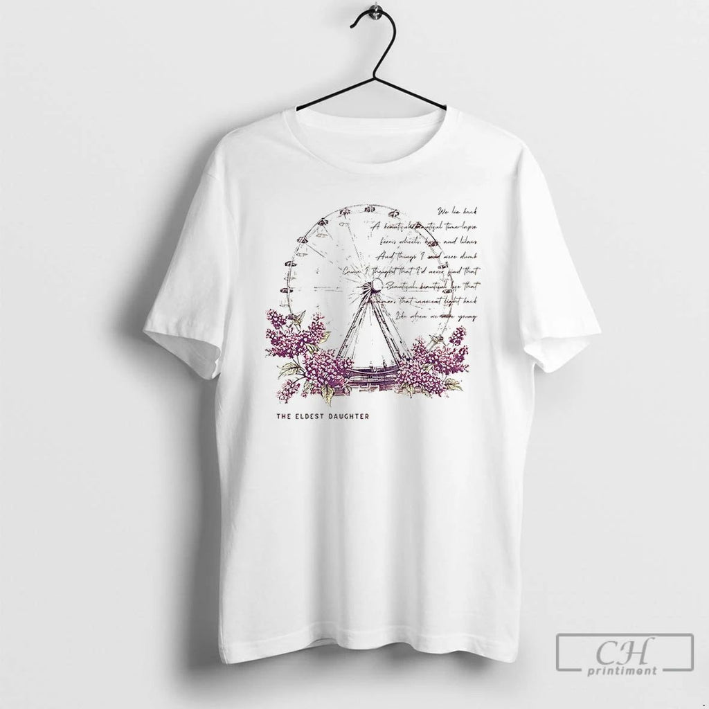 Premium Eldest Daughter Showgirl Lyrics Vintage Graphic T Shirts