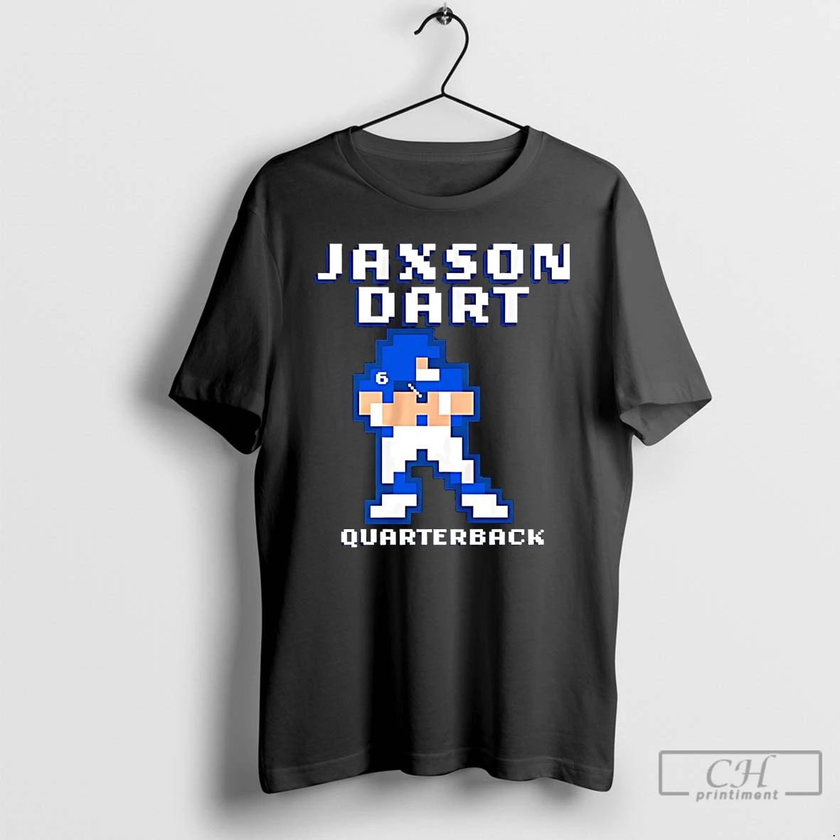 Premium Jaxson Dart Pixel Baller Quarterback New York Giants T Shirts