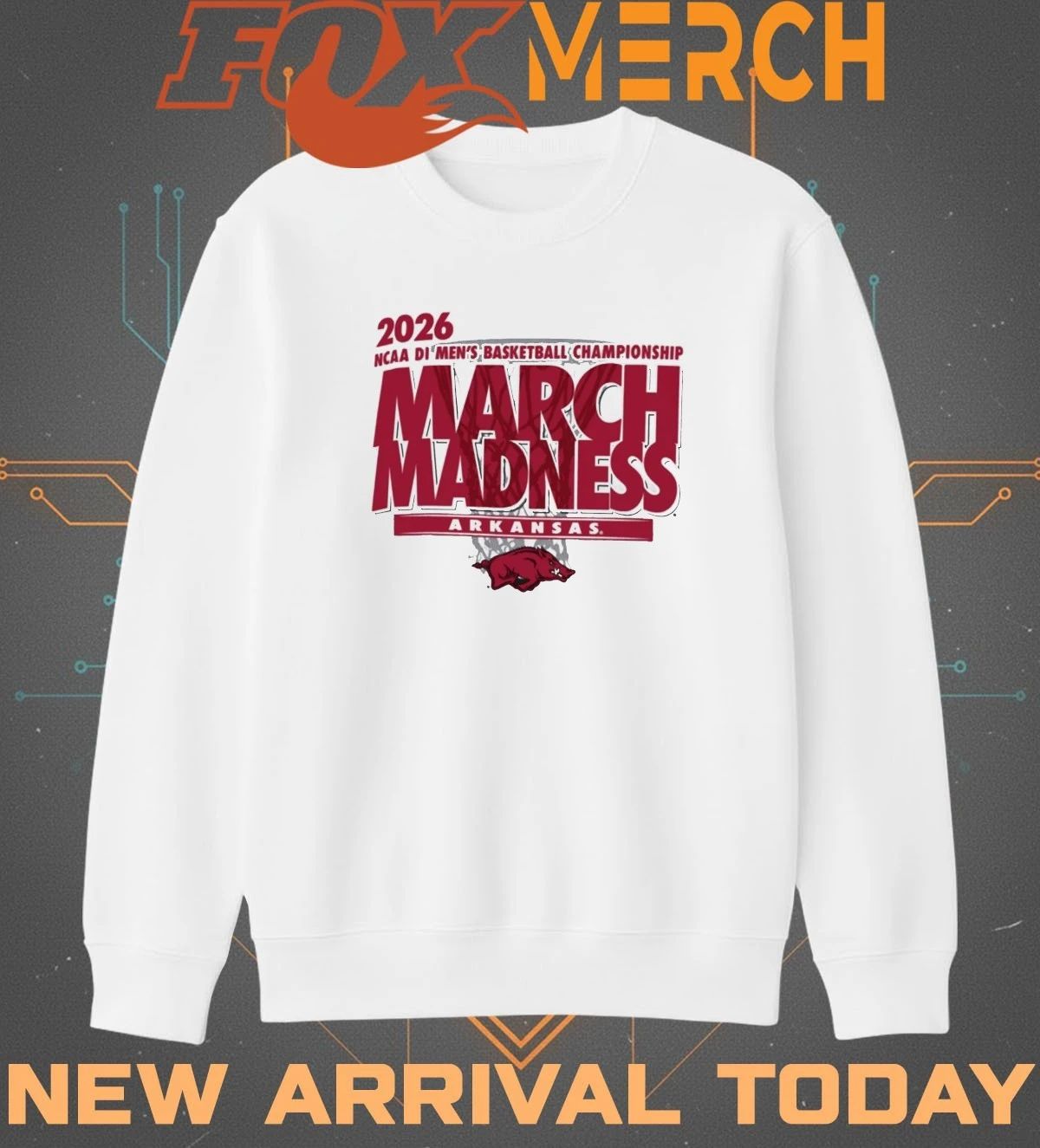 Arkansas Razorbacks 2026 NCAA DI Men’s Basketball Championship March Madness t-shirt