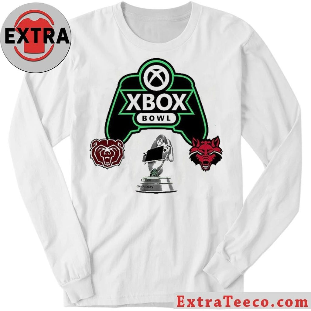 Xbox Bowl Arkansas State Red Wolves Versus Missouri State Bears Bowl Season College Football 2025 2026 Logo Shirt