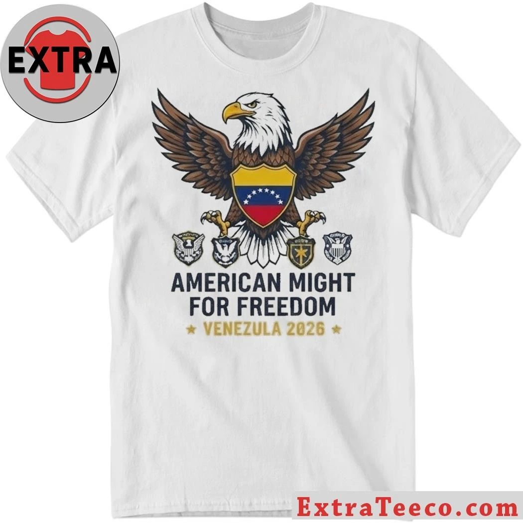 Original American Might for Freedom Venezuela 2026 T-Shirt
