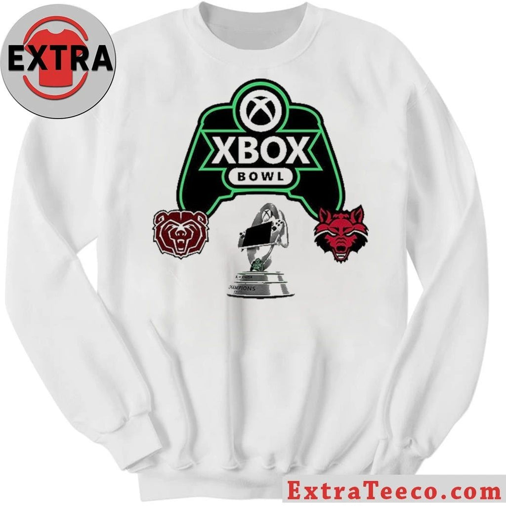 Xbox Bowl Arkansas State Red Wolves Versus Missouri State Bears Bowl Season College Football 2025 2026 Logo Shirt
