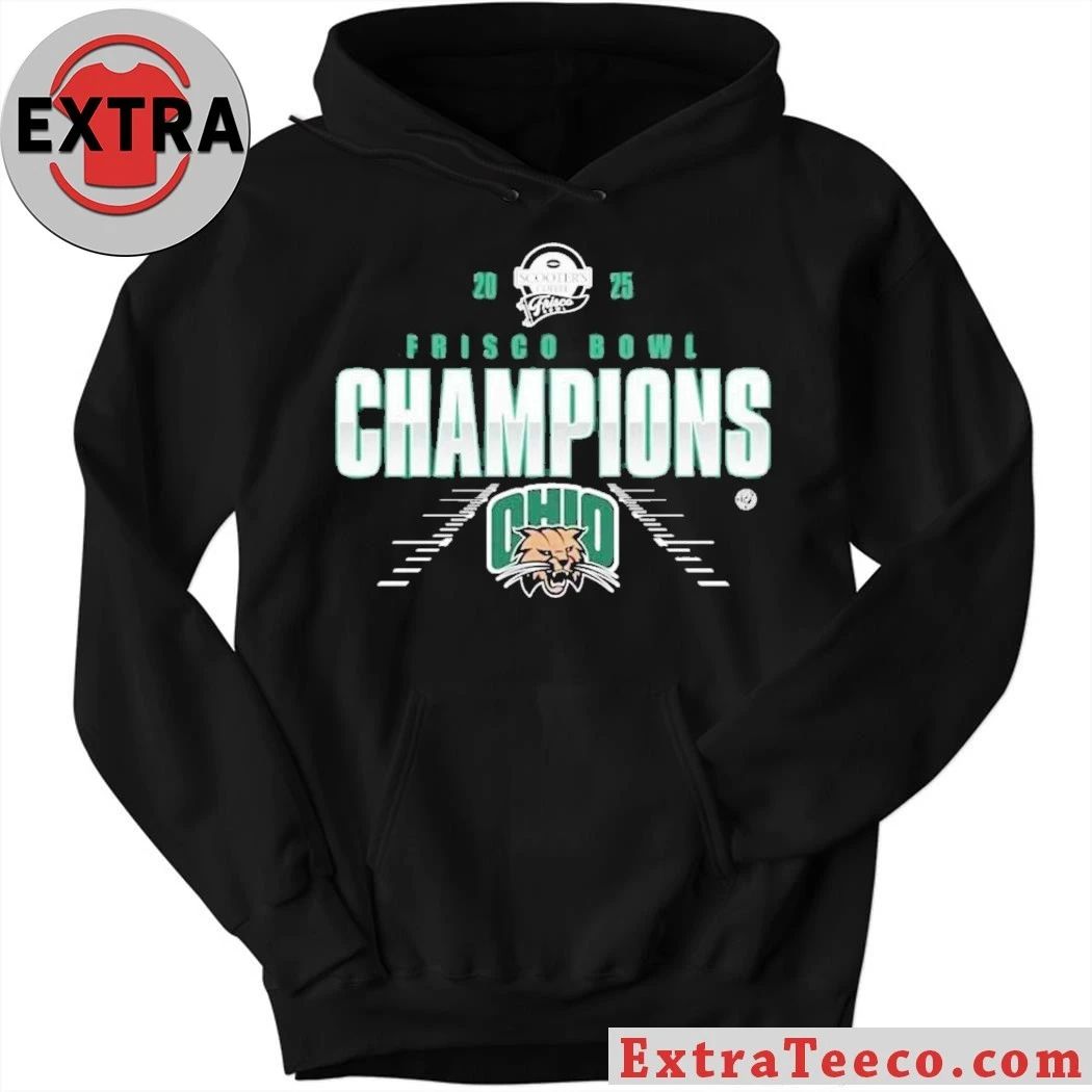 Original Blue 84 Ohio Bobcats Green 2025 Frisco Bowl Football Champions Shirt