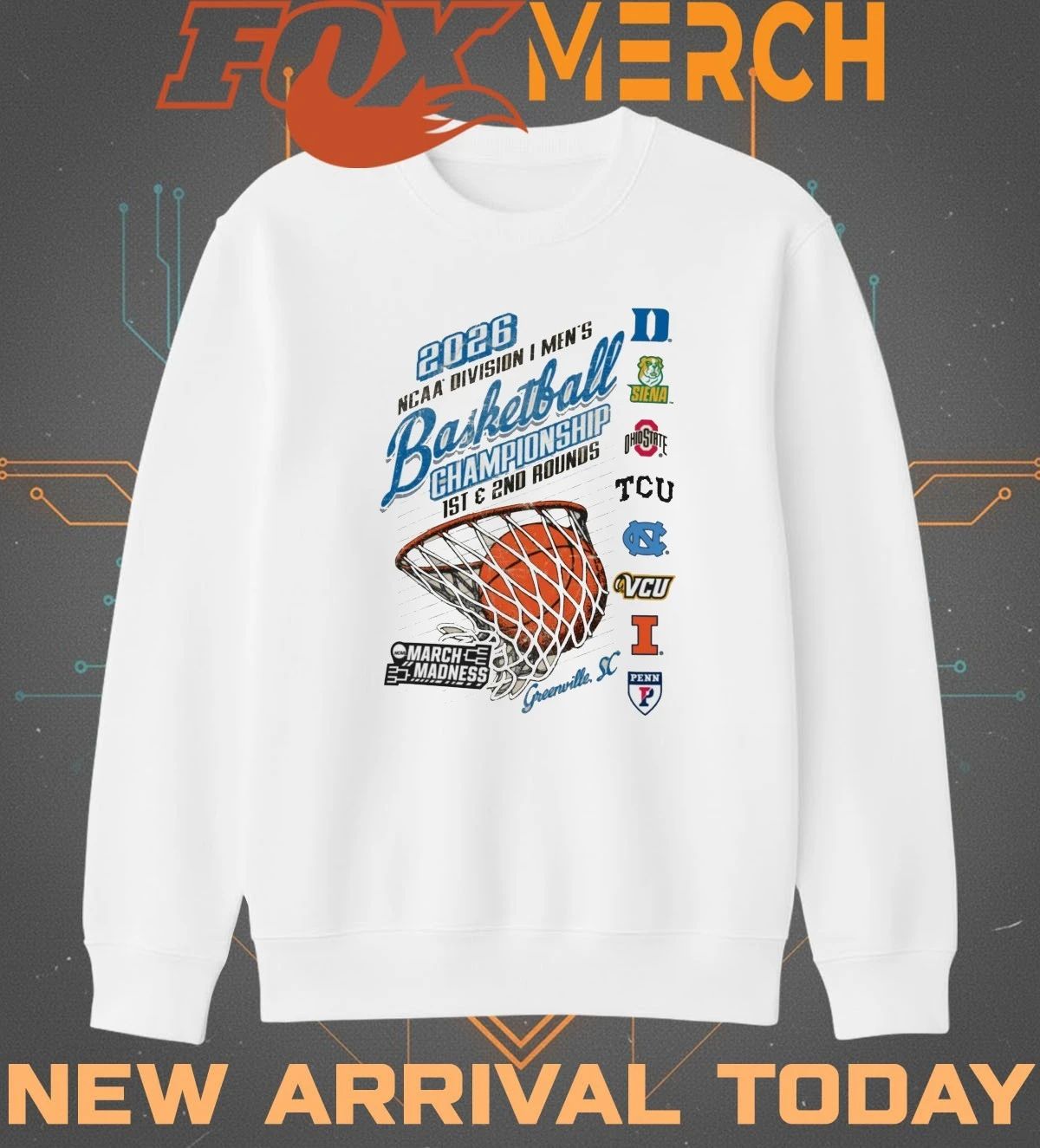 2026 NCAA Division I Men’s Basketball Championship 1st & 2nd Rounds March Madness t-shirt