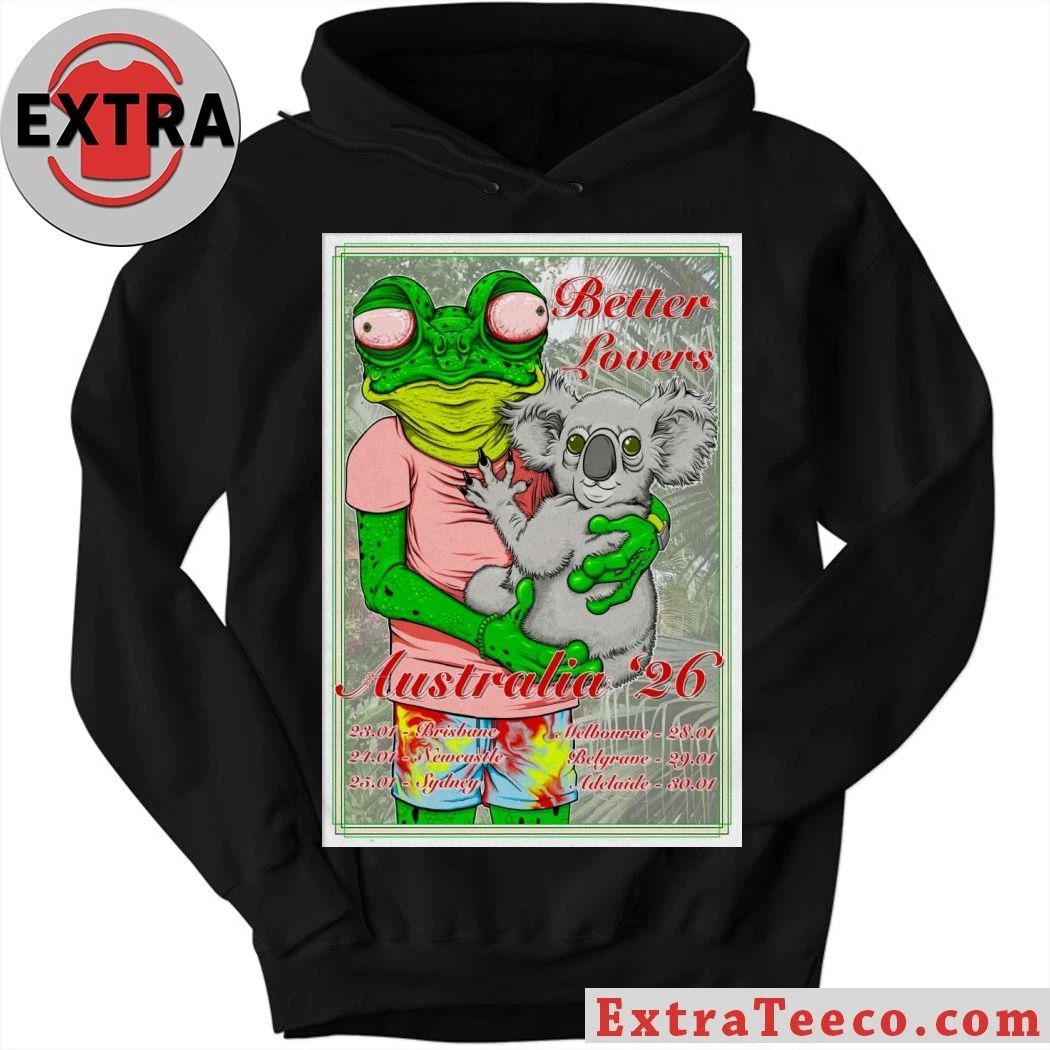 2026 Better Lovers Australia Tour Poster T-Shirt