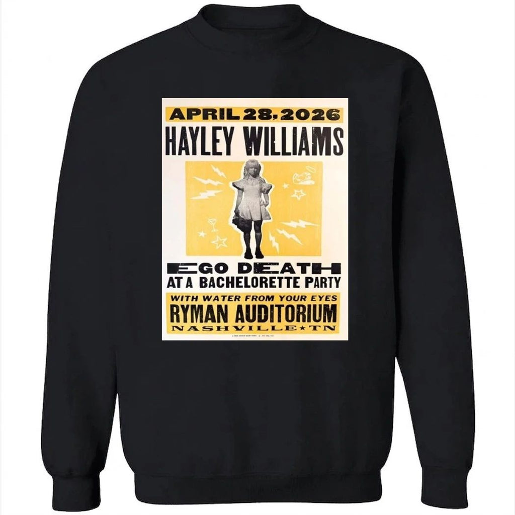 Halley Williams Nashville Tennessee 2026 Night 3 Venue Poster At Ryman Auditorium On April 28 2026 Good Dye Young Tour Poster Shirt