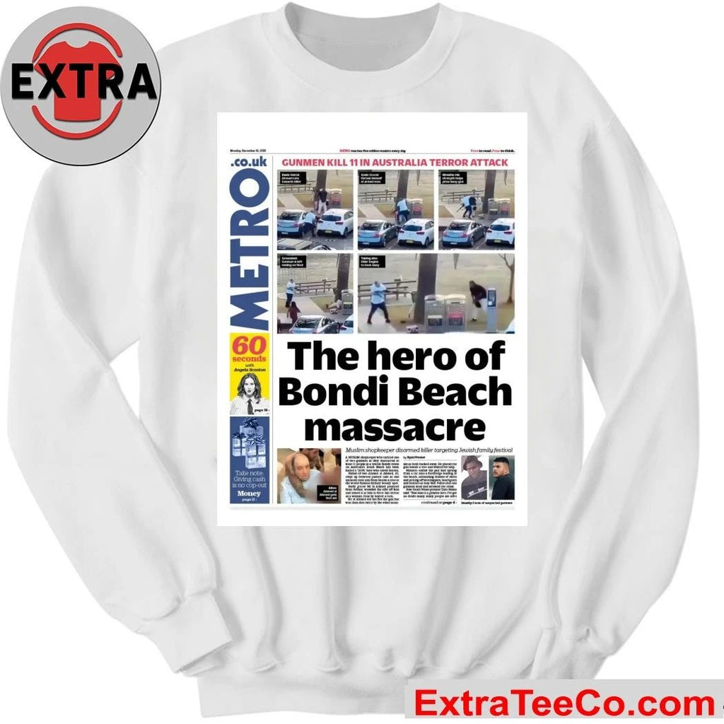 Ahmed al-Ahmed is the hero featured on the newspaper’s front page, who bravely disarmed one of the gunmen during the terrorist attack on Bondi Beach, Australia Shirt