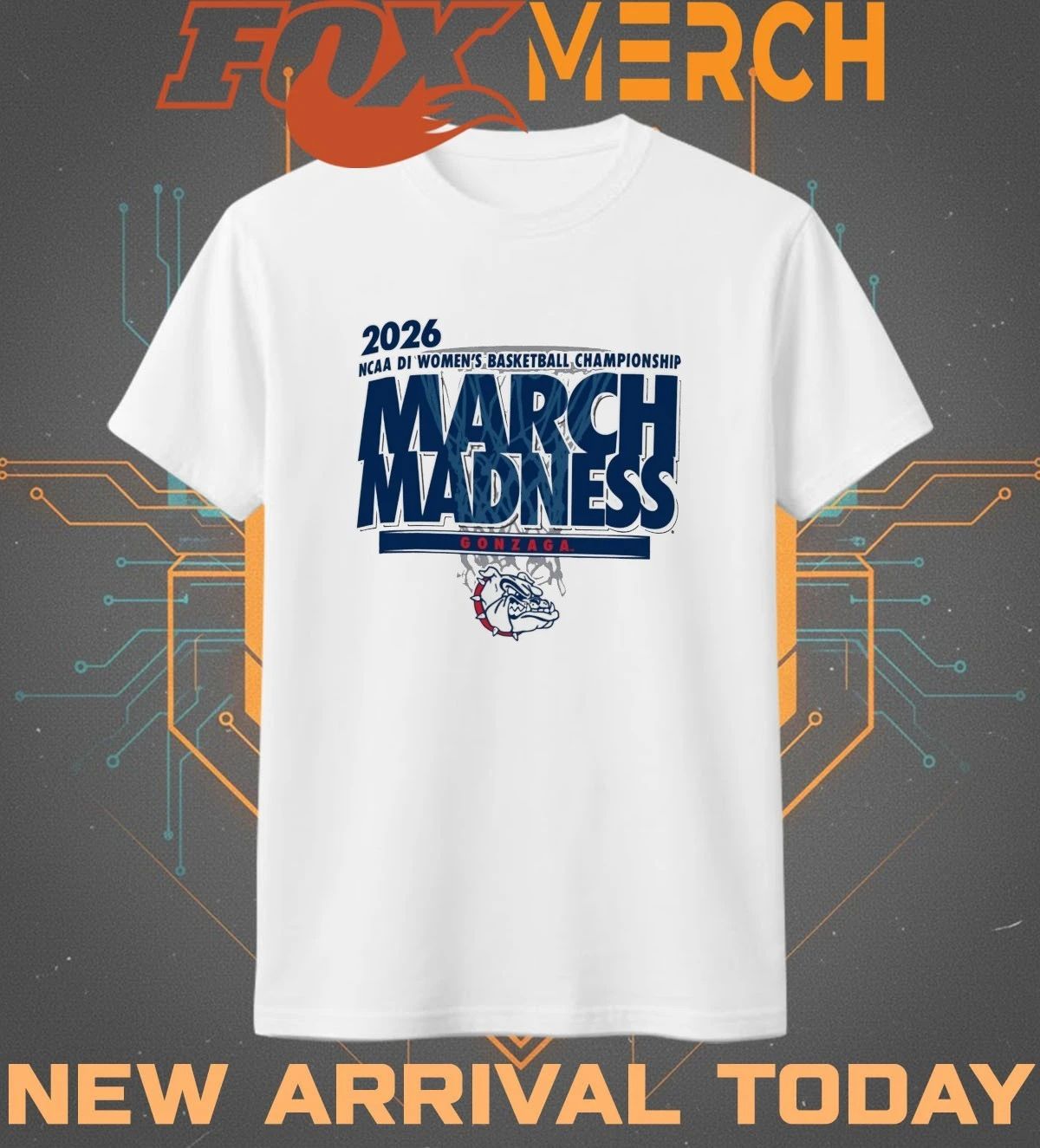 Gonzaga Bulldogs 2026 NCAA DI Women’s Basketball Championship March Madness t-shirt