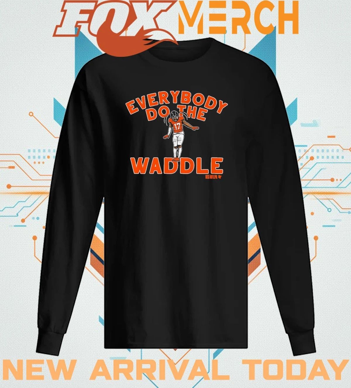Jaylen Waddle Denver everybody do the waddle t-shirt
