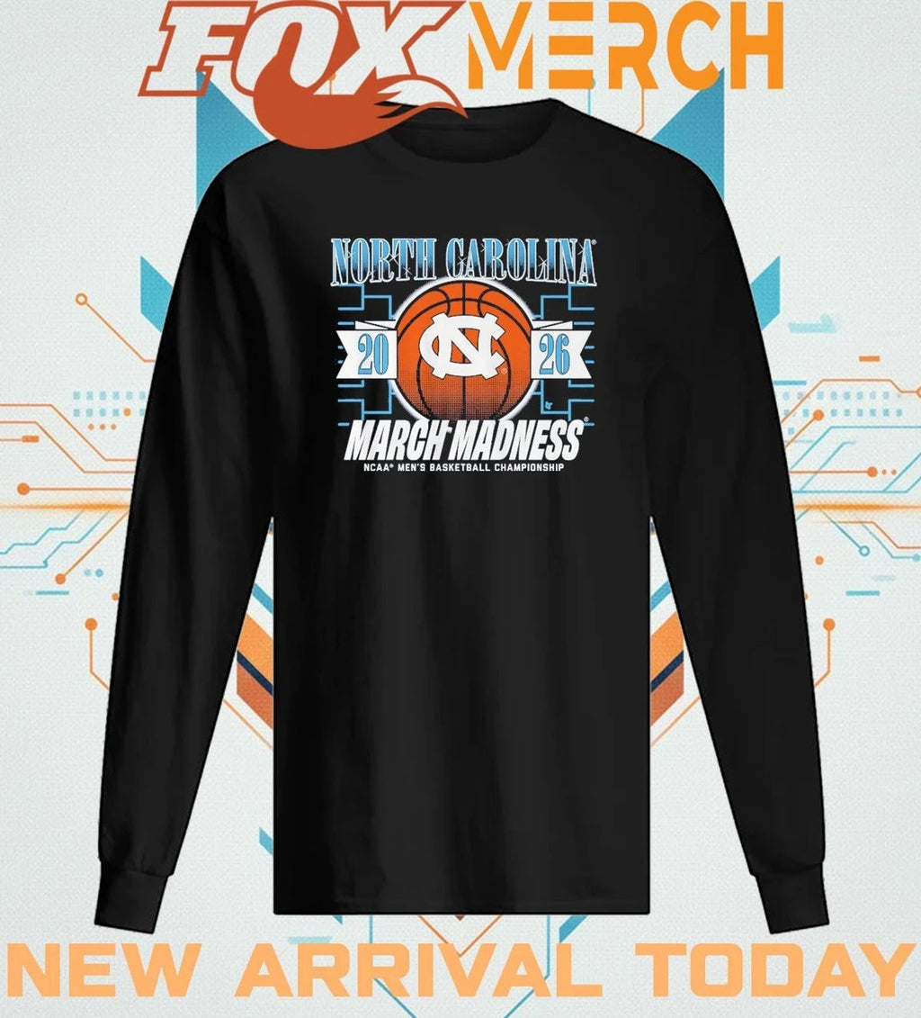 UNC Tar Heels Men’s Basketball 2026 March Madness t-shirt