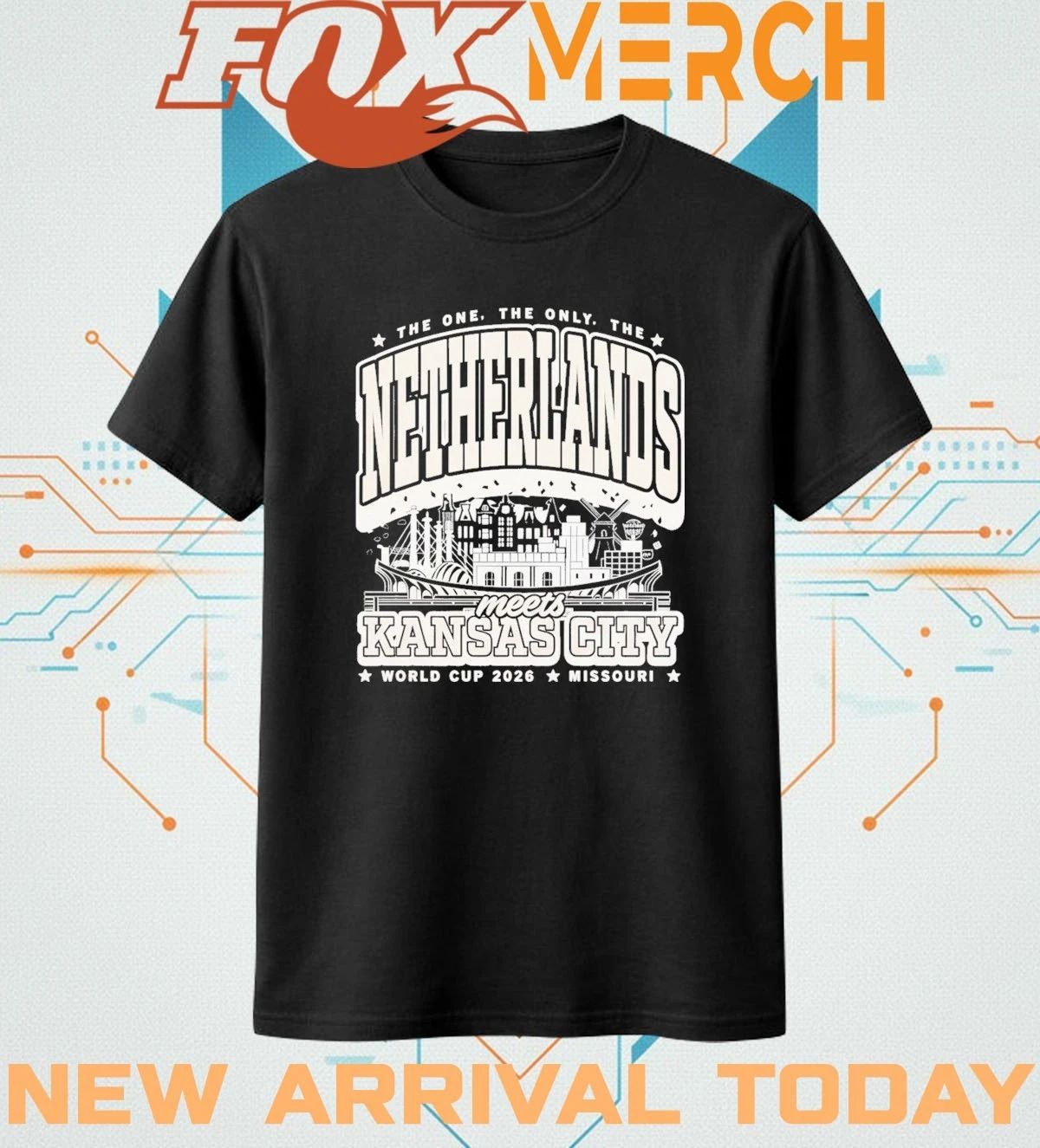 The one the only the Netherlands meets Kansas City World Cup 2026 t-shirt