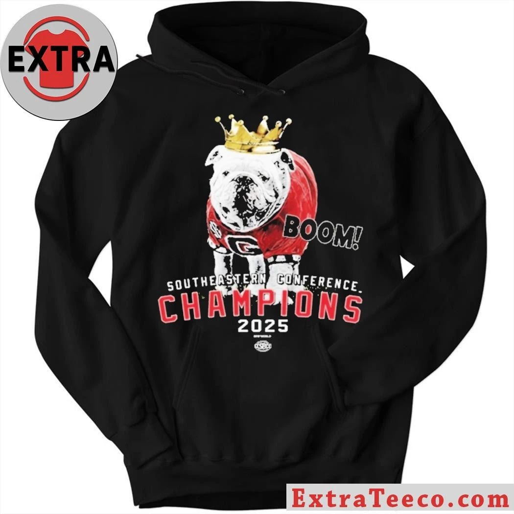 Georgia Bulldogs Boom Southeastern Conference in 2025 Championship Shirt