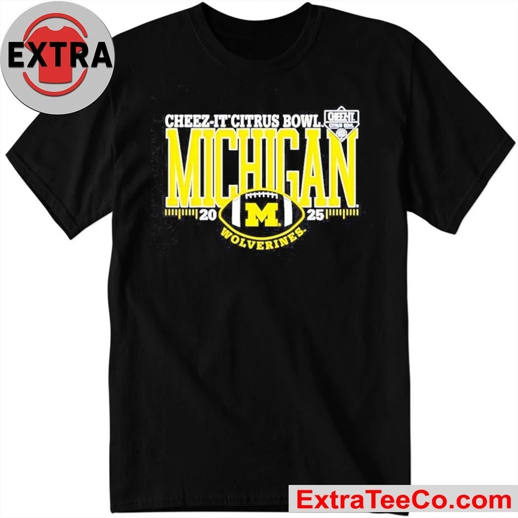 Cheez-It Citrus Bowl Michigan Wolverines 2025 Logo Shirt