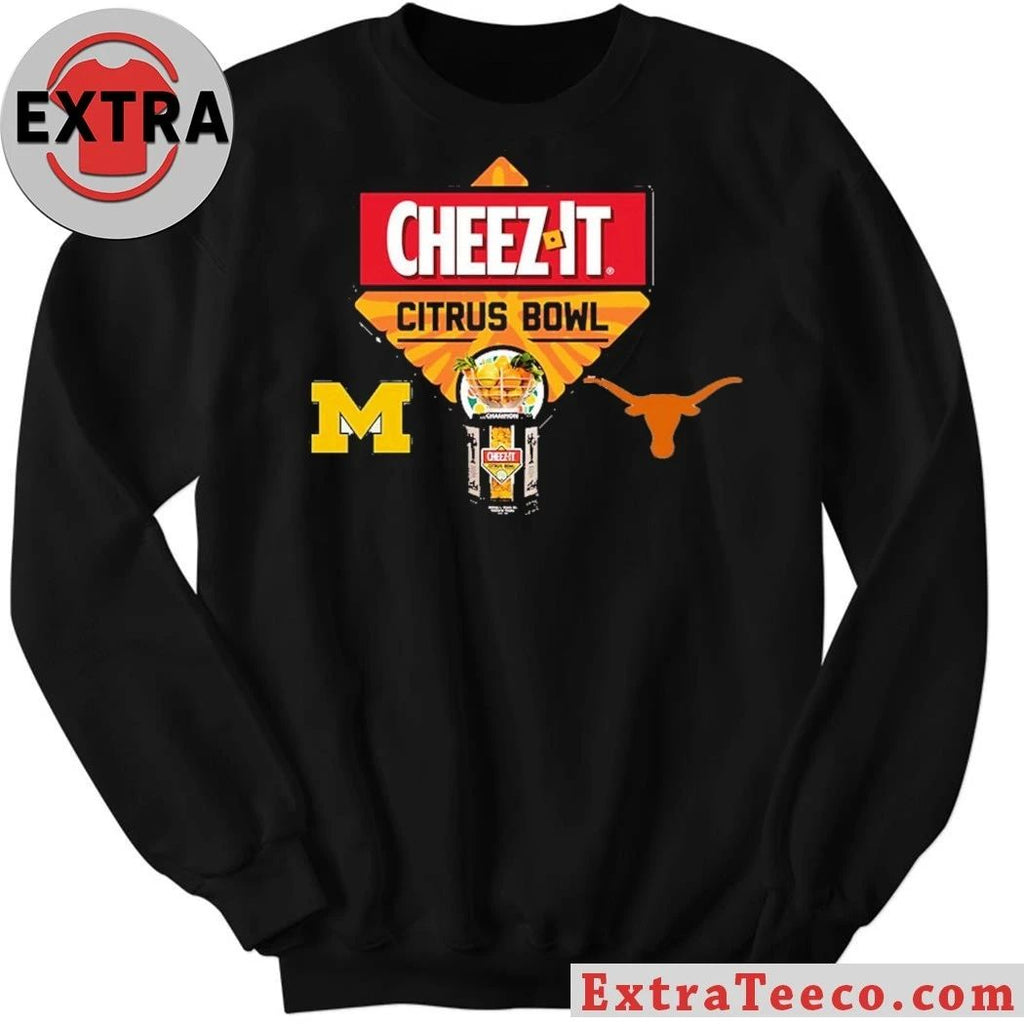 Original Cheez It Citrus Bowl Michigan Wolverines Versus Texas Longhorns Bowl Season College Football 2025 2026 Logo Shirt