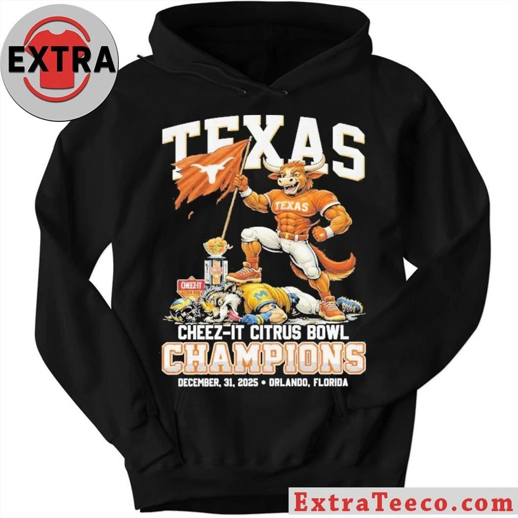 Texas Longhorns Cheez-It Citrus Bowl Champions December, 31, 2025 Logo T-Shirt