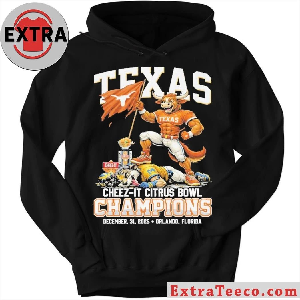 Texas Longhorns Cheez-It Citrus Bowl Champions December, 31, 2025 Logo T-Shirt