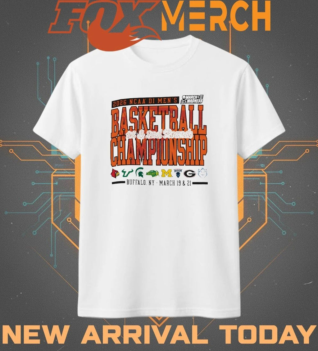 2026 NCAA DI Men’s Basketball Championship 1st & 2nd Rounds Buffalo, NY march 19 & 21 t-shirt