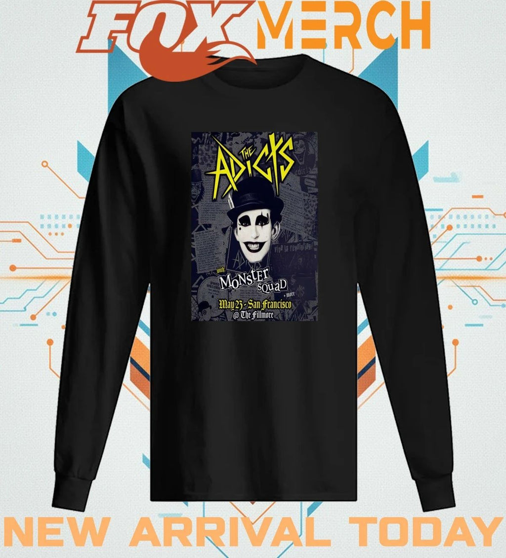 The Adicts The Fillmore In San Francisco CA may 23 2026 poster t-shirt
