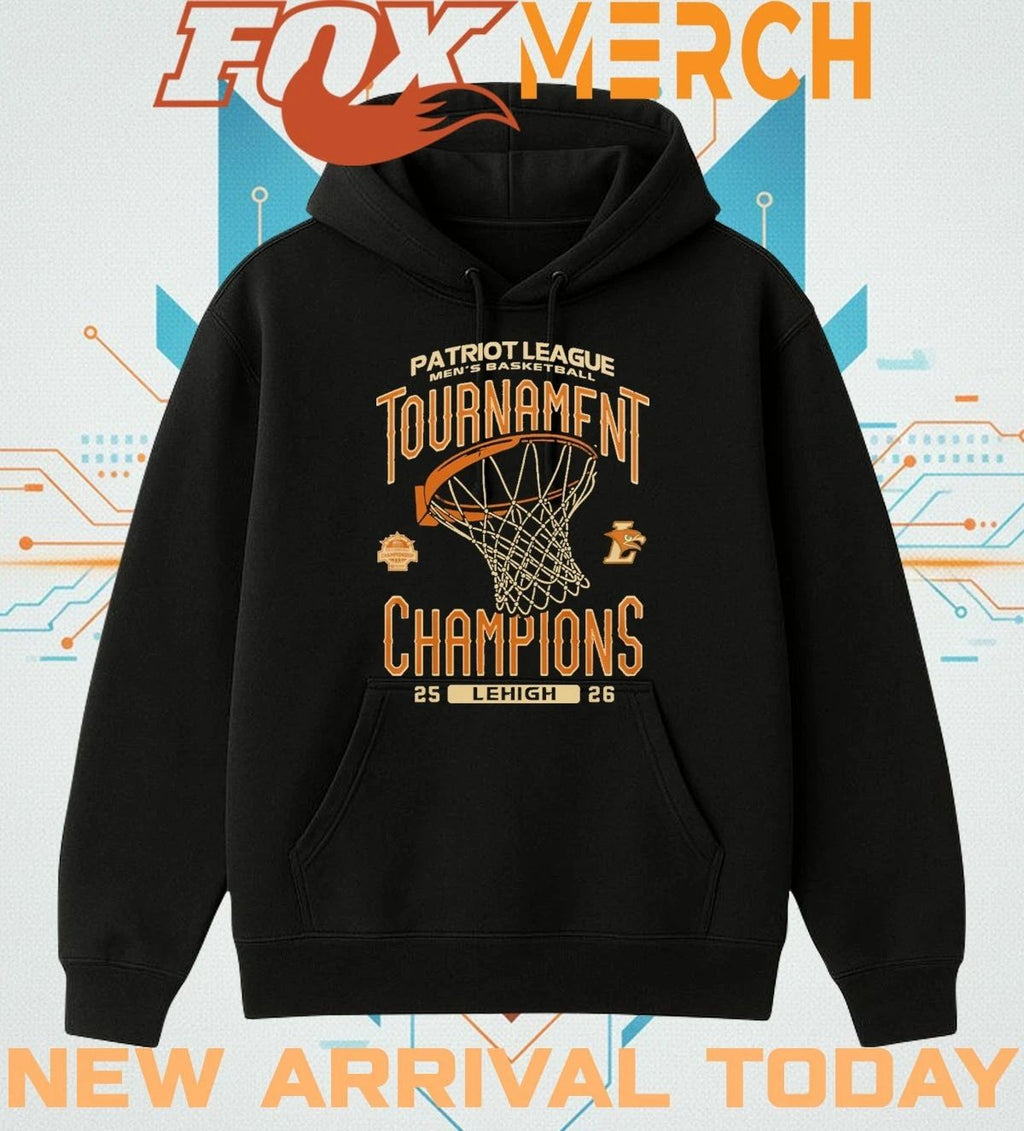 Lehigh Mountain Hawks Men’s Basketball 2026 Patriot League Tournament Champions t-shirt