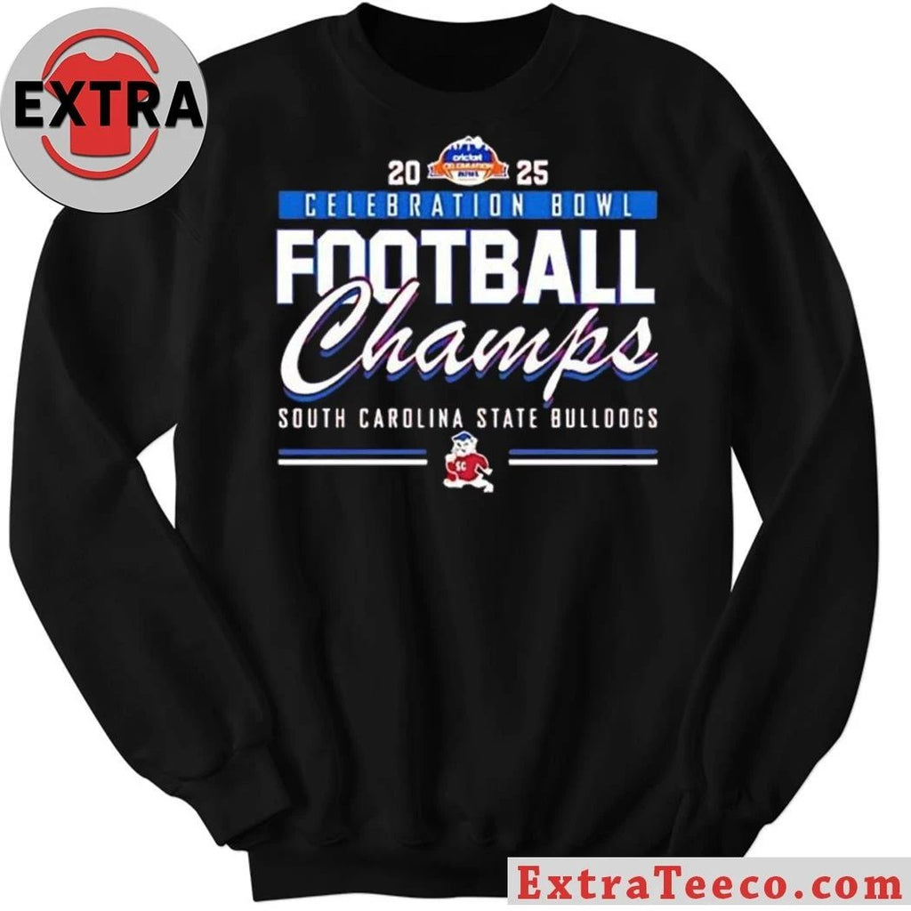 South Carolina State Bulldogs win the 2025 Celebration Bowl championship in football Logo T-Shirt