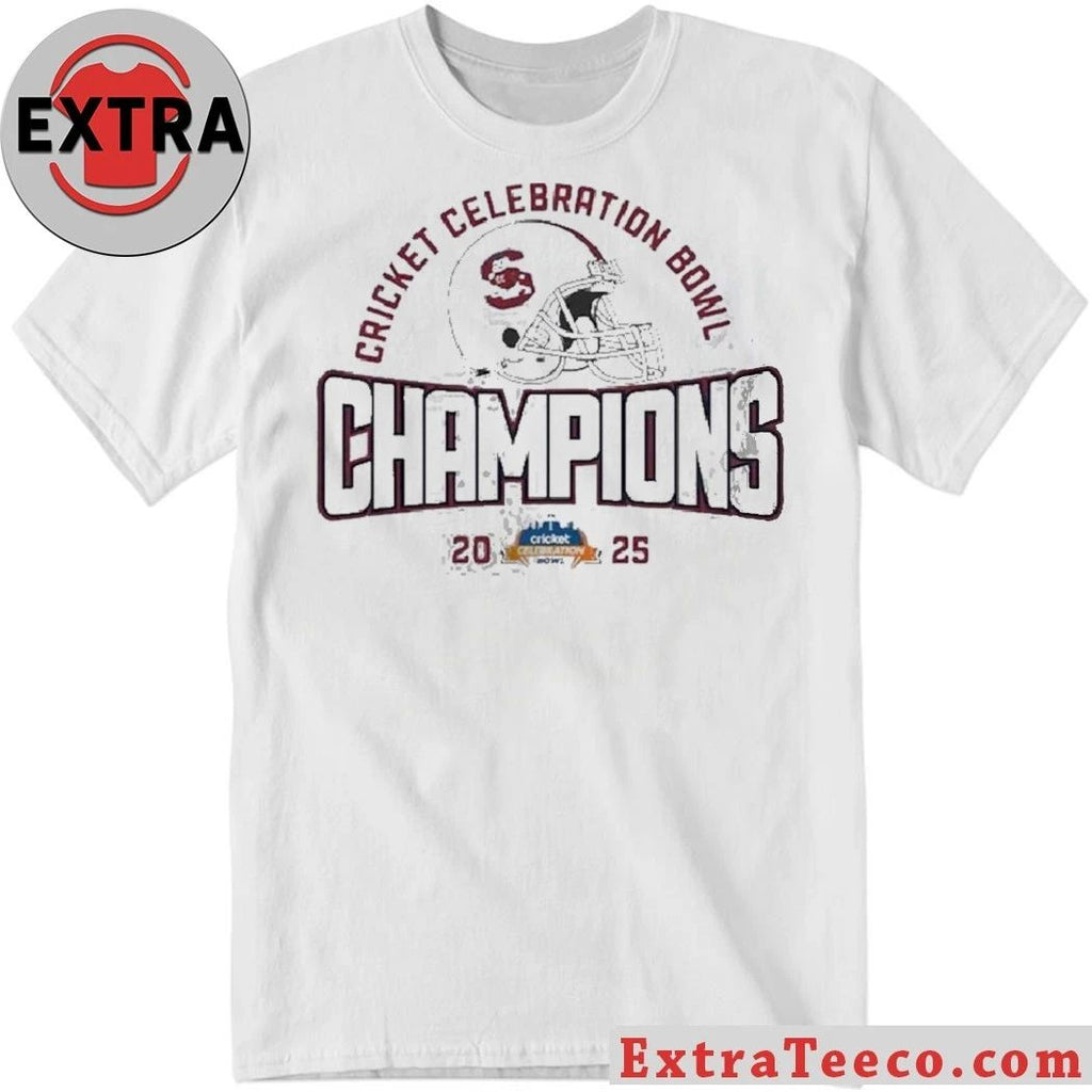South Carolina State Bulldogs 2025 Cricket Celebration Bowl Champions Helmet And Logo Shirt