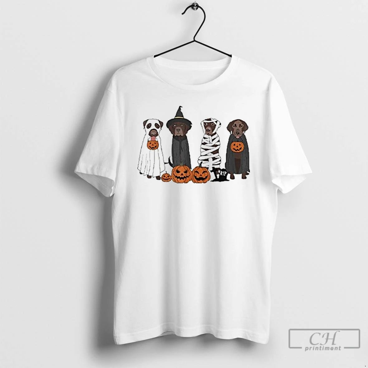 Premium Halloween Brown Labrador T Shirts