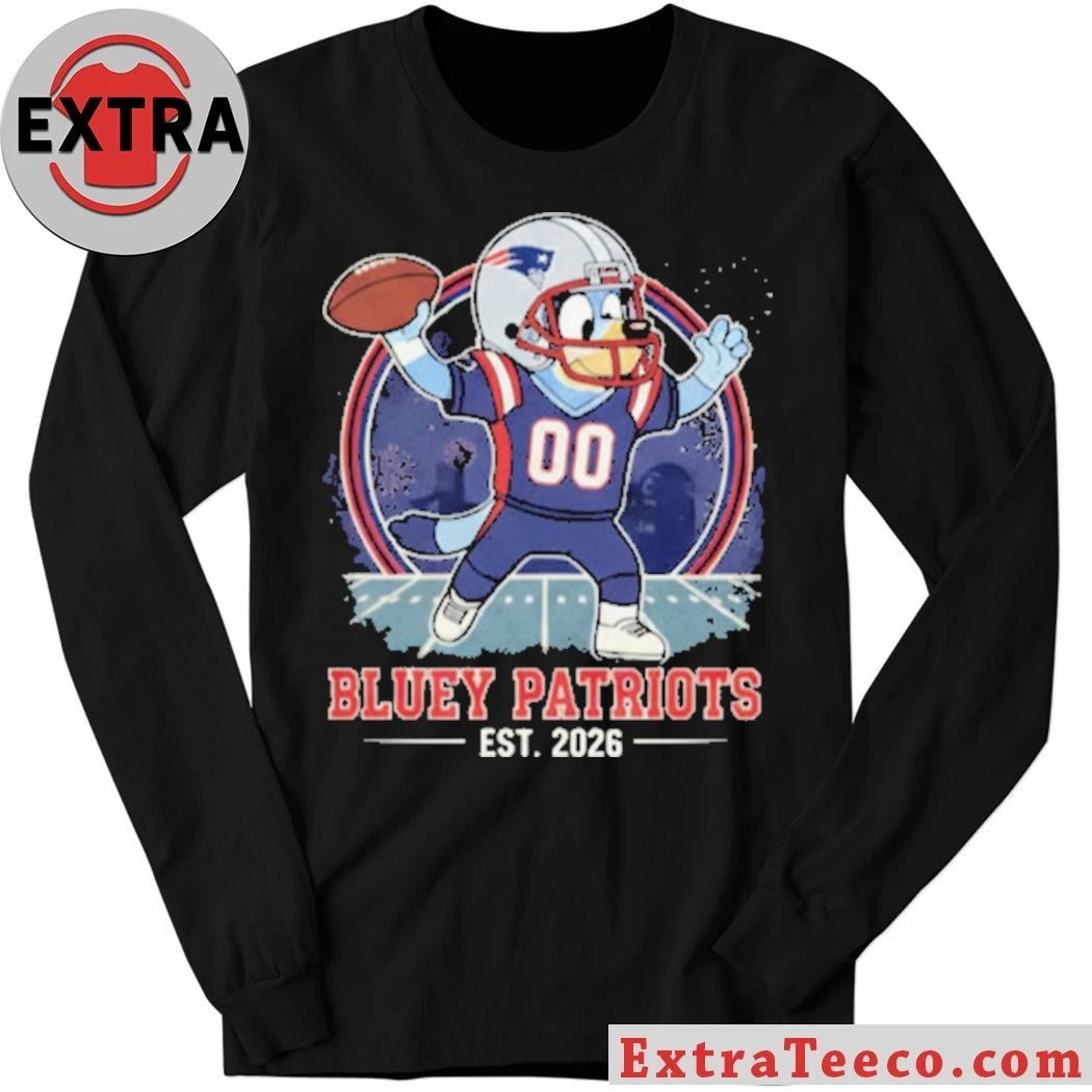 Bluey Patriots EST 2026 Logo T-Shirt