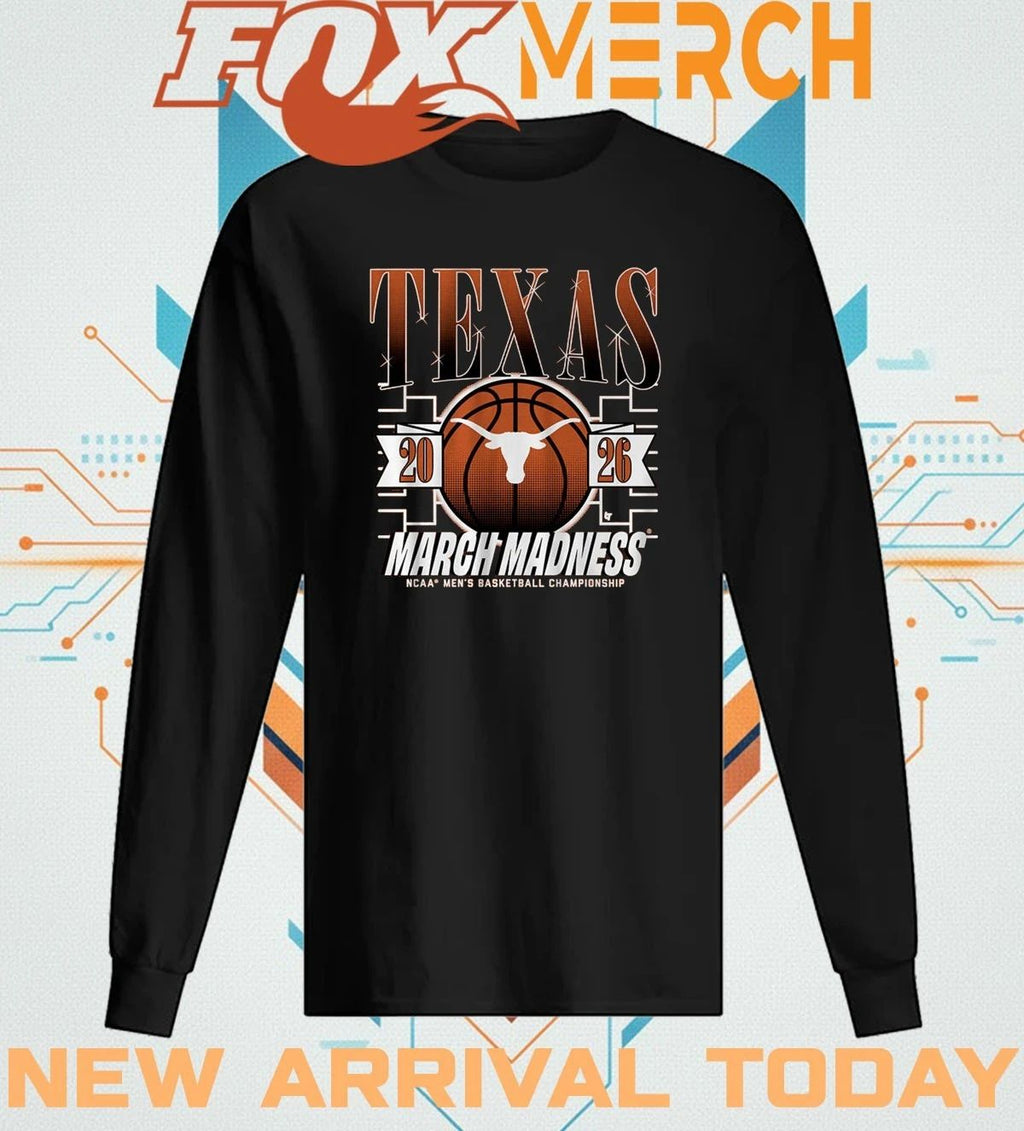 Texas Longhorns Men’s Basketball 2026 March Madness t-shirt