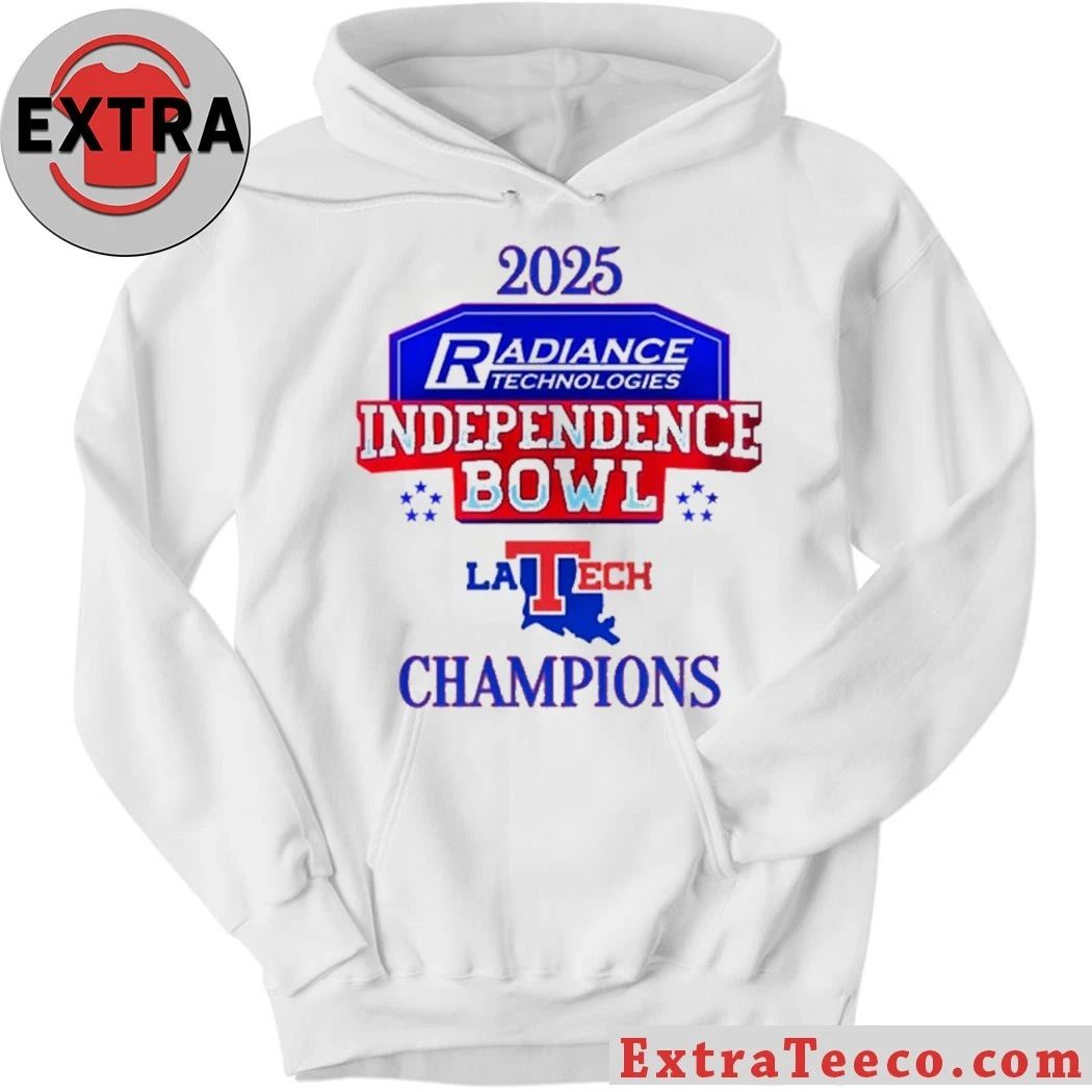 Celebrating the victory of the Louisiana Tech team at the Radiance Technologies Independence Bowl 2025, held on December 30, 2025, in Shreveport, Louisiana Logo T-Shirt