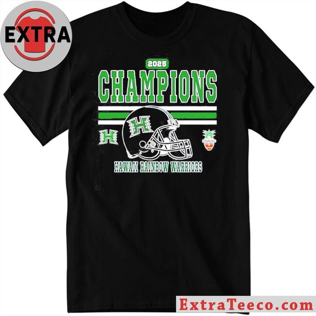 The Hawaii Rainbow Warriors won the 2025 Sheraton Hawaii Bowl with a score of 35-31 on December 24, 2025 Shirt
